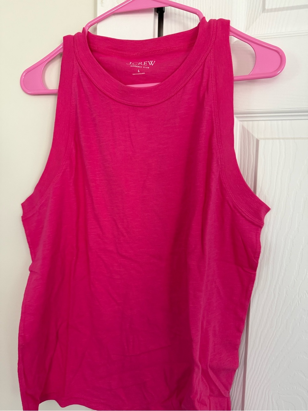 J. Crew Vibrant Hot Pink Tank Top